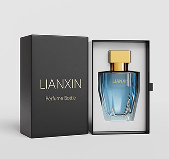 perfume bottle with box