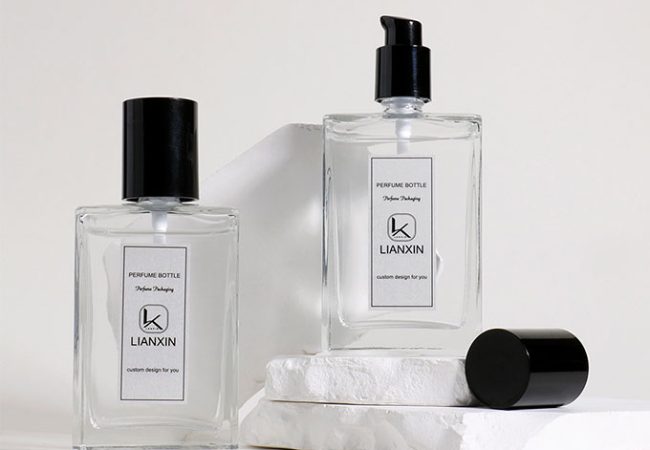 square lotion bottle